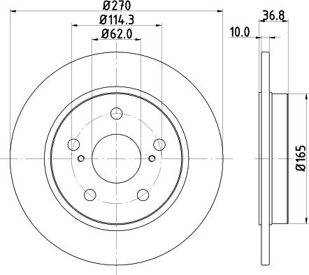 HELLA 8DD 355 118-971 - Jarrulevy inparts.fi