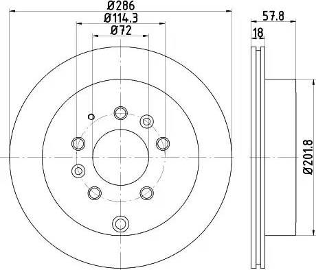 HELLA 8DD 355 118-551 - Jarrulevy inparts.fi