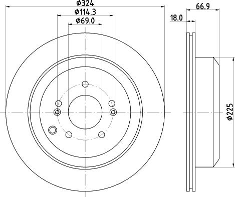 HELLA 8DD 355 118-531 - Jarrulevy inparts.fi