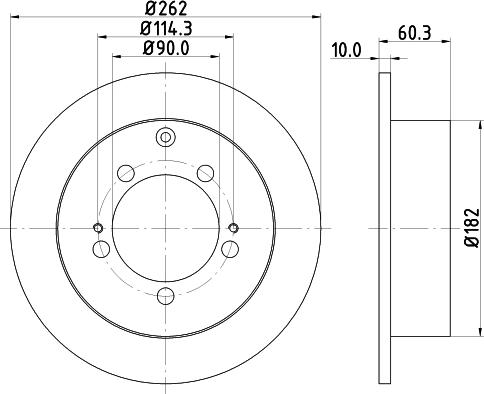 HELLA 8DD 355 118-661 - Jarrulevy inparts.fi