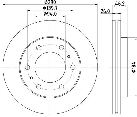 HELLA 8DD 355 118-631 - Jarrulevy inparts.fi