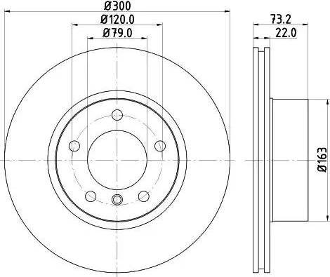 HELLA 8DD 355 121-551 - Jarrulevy inparts.fi