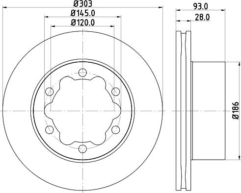 HELLA 8DD 355 118-061 - Jarrulevy inparts.fi