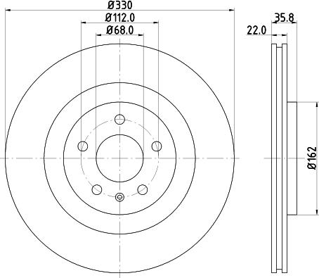 HELLA 8DD 355 118-021 - Jarrulevy inparts.fi