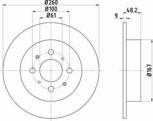 HELLA 8DD 355 110-341 - Jarrulevy inparts.fi