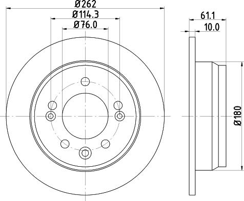 HELLA 8DD 355 118-861 - Jarrulevy inparts.fi