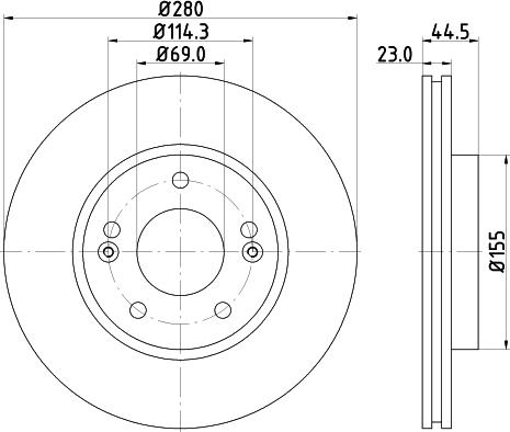 HELLA 8DD 355 131-361 - Jarrulevy inparts.fi