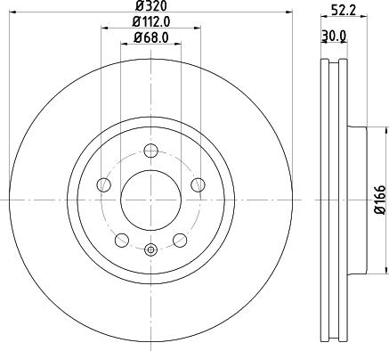 HELLA 8DD 355 113-911 - Jarrulevy inparts.fi