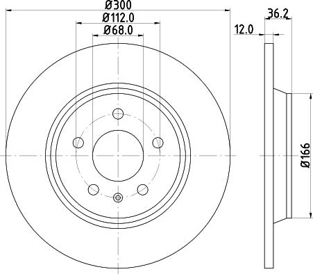 HELLA 8DD 355 113-932 - Jarrulevy inparts.fi