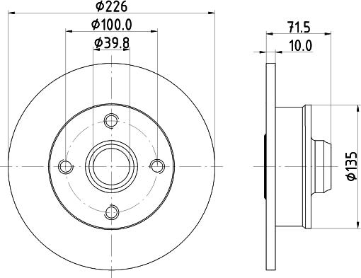 HELLA 8DD 355 113-462 - Jarrulevy inparts.fi