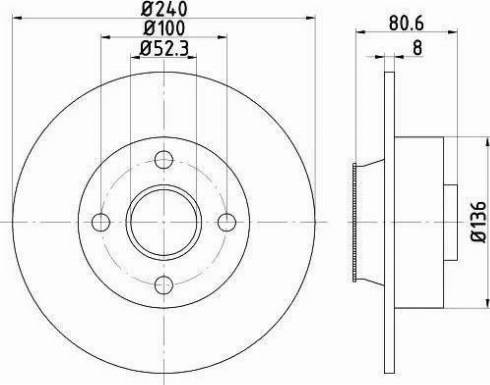 HELLA 8DD 355 113-481 - Jarrulevy inparts.fi