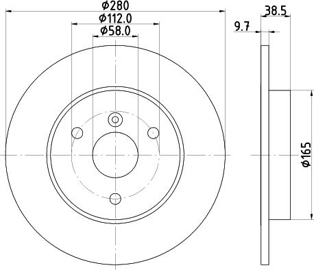 HELLA 8DD 355 113-562 - Jarrulevy inparts.fi