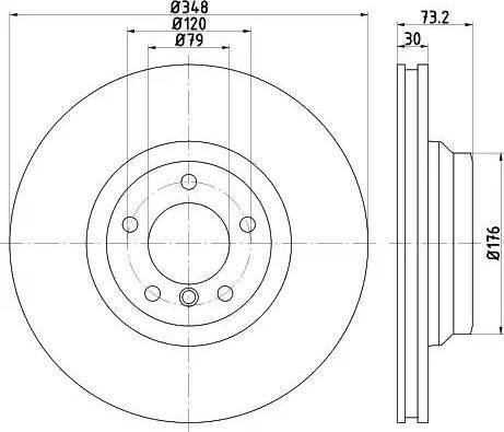 HELLA 8DD 355 121-391 - Jarrulevy inparts.fi