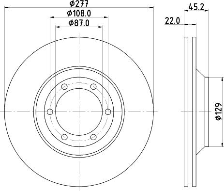 HELLA 8DD 355 113-041 - Jarrulevy inparts.fi