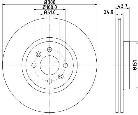 HELLA 8DD 355 113-061 - Jarrulevy inparts.fi