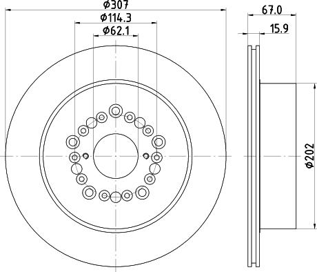 HELLA 8DD 355 113-151 - Jarrulevy inparts.fi