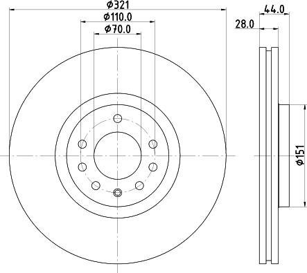 HELLA 8DD 355 113-101 - Jarrulevy inparts.fi