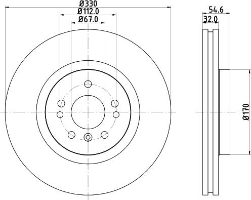 HELLA 8DD 355 113-172 - Jarrulevy inparts.fi