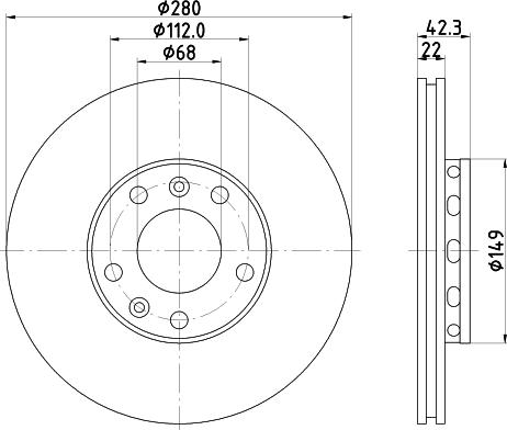 HELLA 8DD 355 113-321 - Jarrulevy inparts.fi