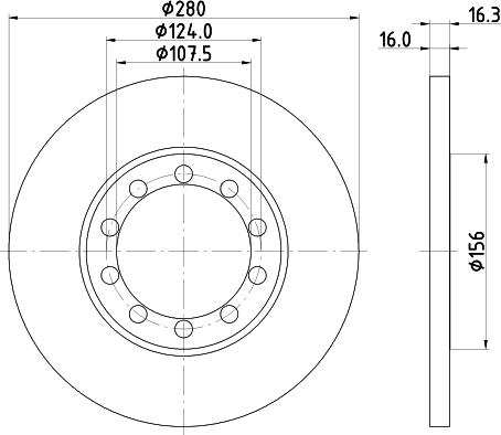 HELLA 8DD 355 113-291 - Jarrulevy inparts.fi