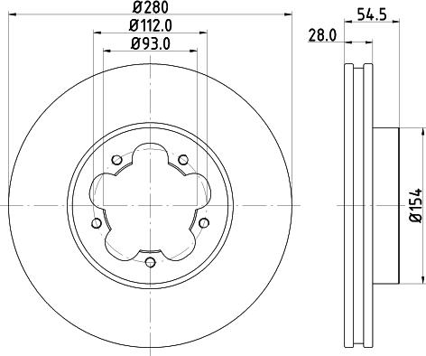 HELLA 8DD 355 128-621 - Jarrulevy inparts.fi