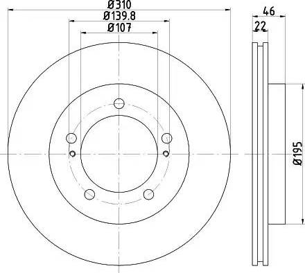 HELLA 8DD 355 112-991 - Jarrulevy inparts.fi