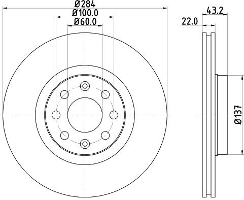 HELLA 8DD 355 112-601 - Jarrulevy inparts.fi