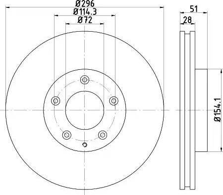 HELLA 8DD 355 112-891 - Jarrulevy inparts.fi