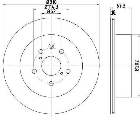 HELLA 8DD 355 121-961 - Jarrulevy inparts.fi