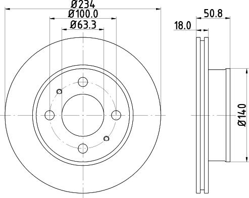 HELLA 8DD 355 112-761 - Jarrulevy inparts.fi