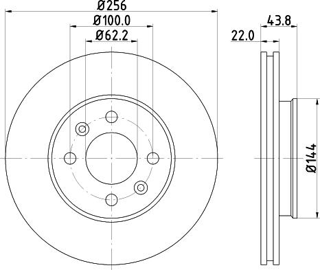 HELLA 8DD 355 117-981 - Jarrulevy inparts.fi