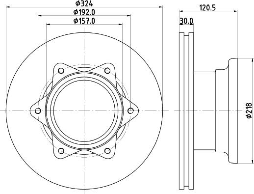 HELLA 8DD 355 117-551 - Jarrulevy inparts.fi