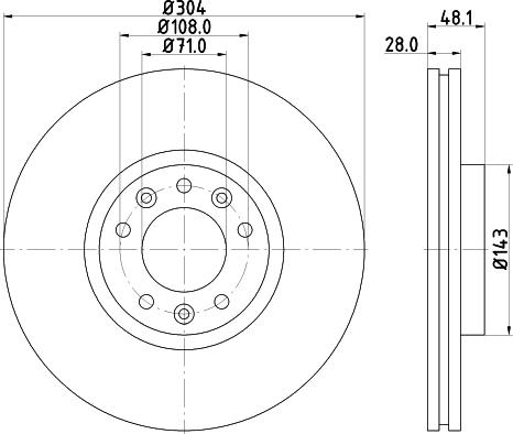 HELLA 8DD 355 117-331 - Jarrulevy inparts.fi