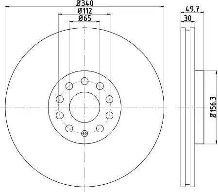 HELLA 8DD 355 121-921 - Jarrulevy inparts.fi