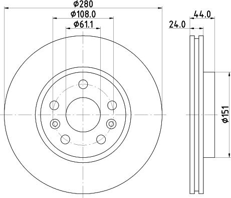 HELLA 8DD 355 117-781 - Jarrulevy inparts.fi