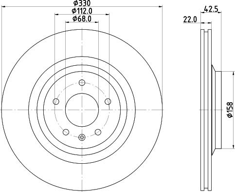 HELLA 8DD 355 117-721 - Jarrulevy inparts.fi