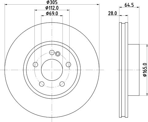 HELLA 8DD 355 134-441 - Jarrulevy inparts.fi