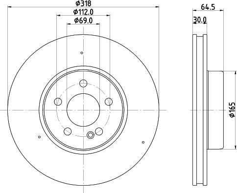 HELLA 8DD 355 134-432 - Jarrulevy inparts.fi