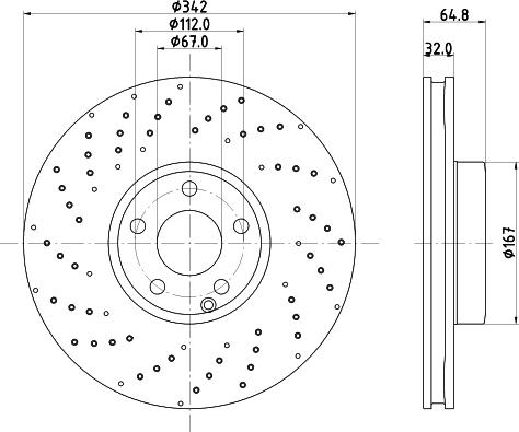 HELLA 8DD 355 134-591 - Jarrulevy inparts.fi