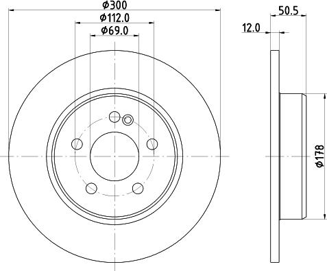 HELLA 8DD 355 134-511 - Jarrulevy inparts.fi