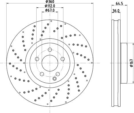 HELLA 8DD 355 134-571 - Jarrulevy inparts.fi