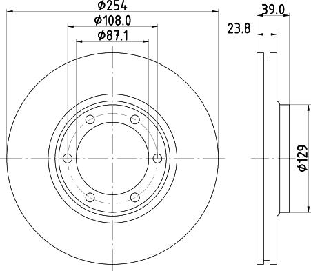 HELLA 8DD 355 134-051 - Jarrulevy inparts.fi