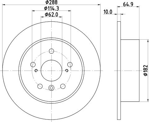 HELLA 8DD 355 134-111 - Jarrulevy inparts.fi