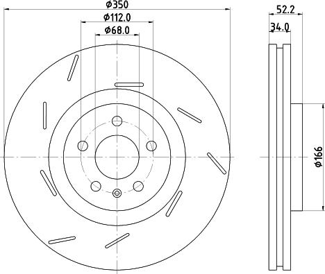 HELLA 8DD 355 134-361 - Jarrulevy inparts.fi