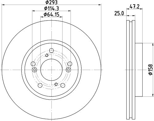 HELLA 8DD 355 134-231 - Jarrulevy inparts.fi