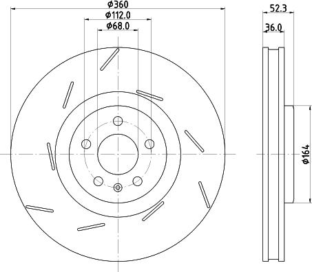 HELLA 8DD 355 134-701 - Jarrulevy inparts.fi