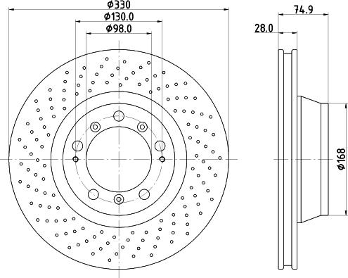 HELLA 8DD 355 135-051 - Jarrulevy inparts.fi