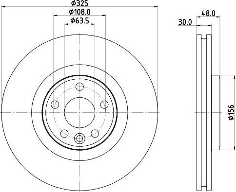 HELLA 8DD 355 135-261 - Jarrulevy inparts.fi