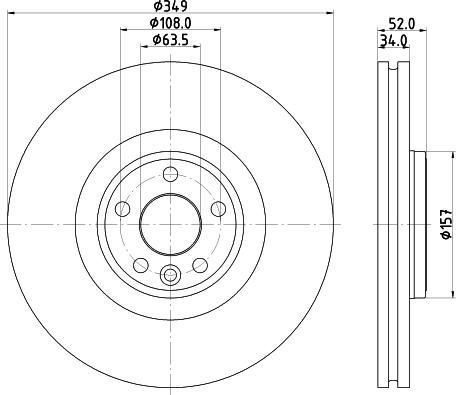 HELLA 8DD 355 131-961 - Jarrulevy inparts.fi