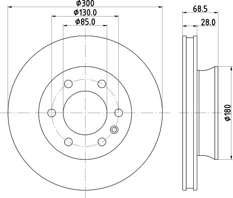 HELLA 8DD 355 131-891 - Jarrulevy inparts.fi